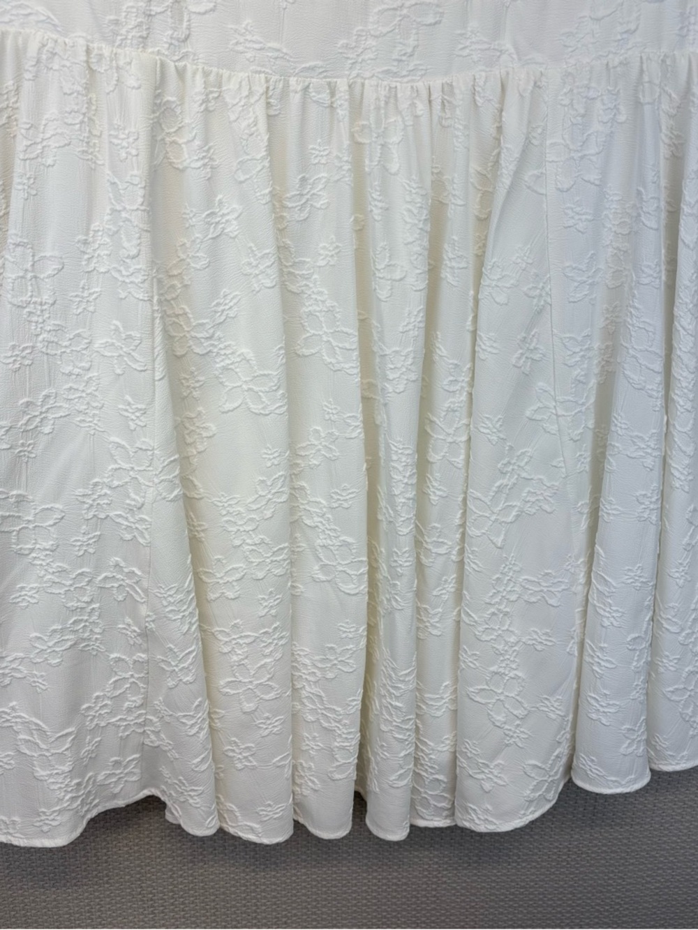 Torrid Eyelet Mini Dress White Sleeveless Size 22 Cottagecore Spring Beach - Picture 5 of 9